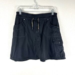 Kuhl Black Hiking Outdoor Athletic Athleisure A-Line Skort Skirt Size Small